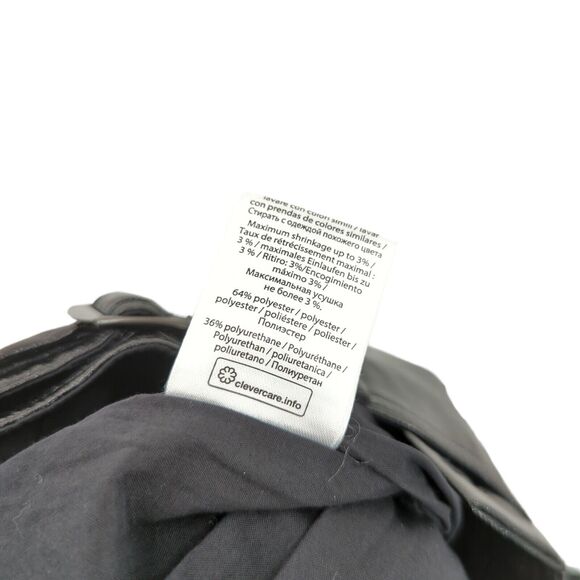 ROTATE BIRGER CHRISTENSEN Women 6 Wilde Trousers Faux Leather Black High Waist - Picture 10 of 10